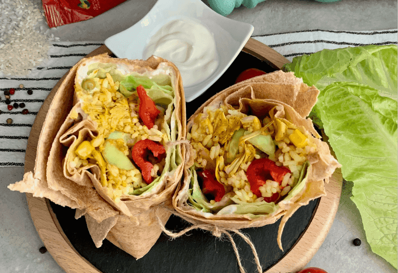 Jackfruit vegetarian burritocover
